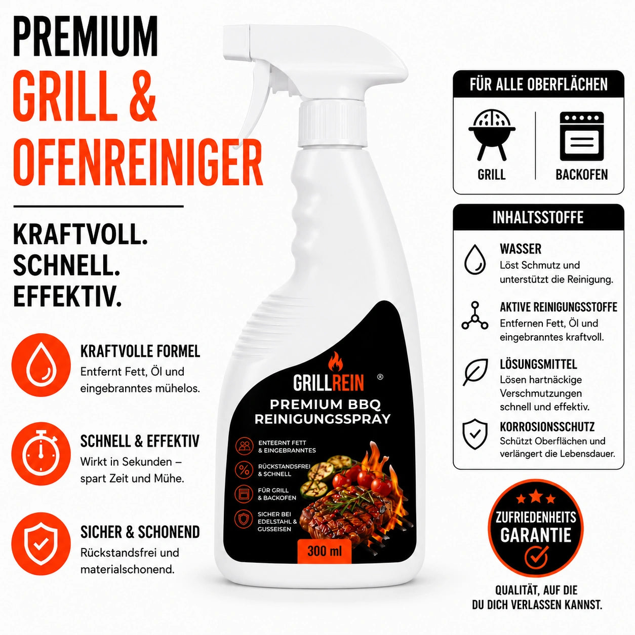 GrillRein® Premium BBQ Reinigungsspray